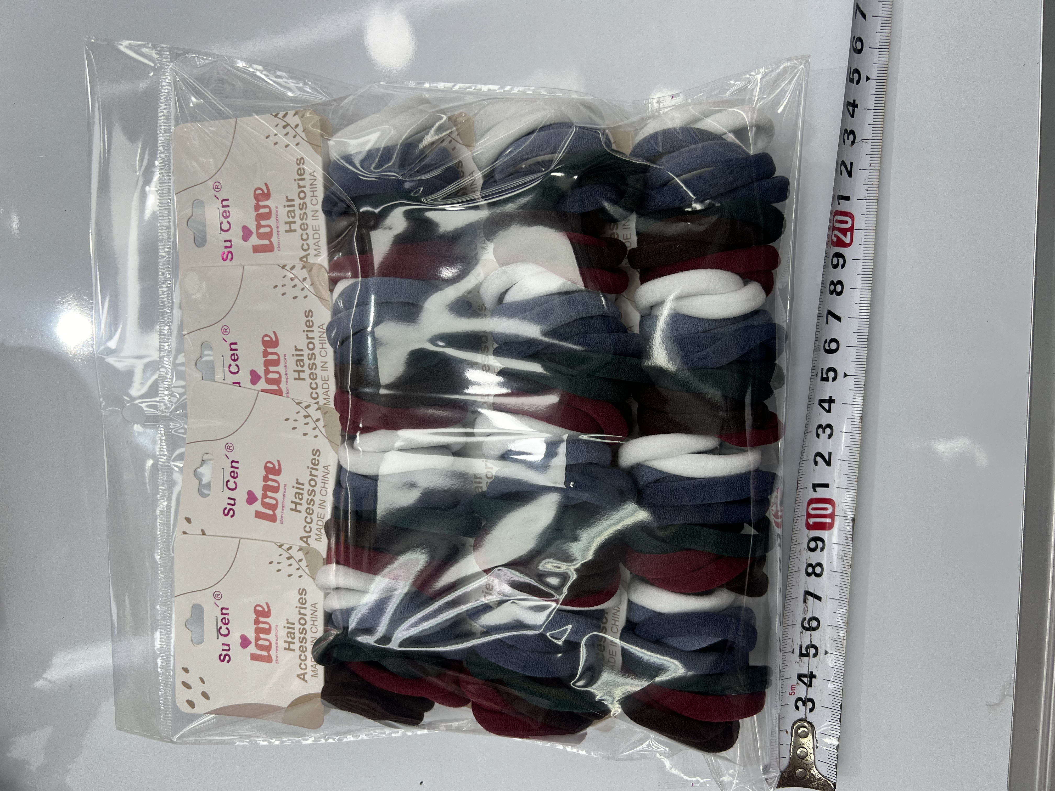 4.5寸中弹丝毛巾圈144条，新款深色韩版无接缝高质量质量好，儿童成人扎头发，毛巾圈，高品质法式头绳产品图