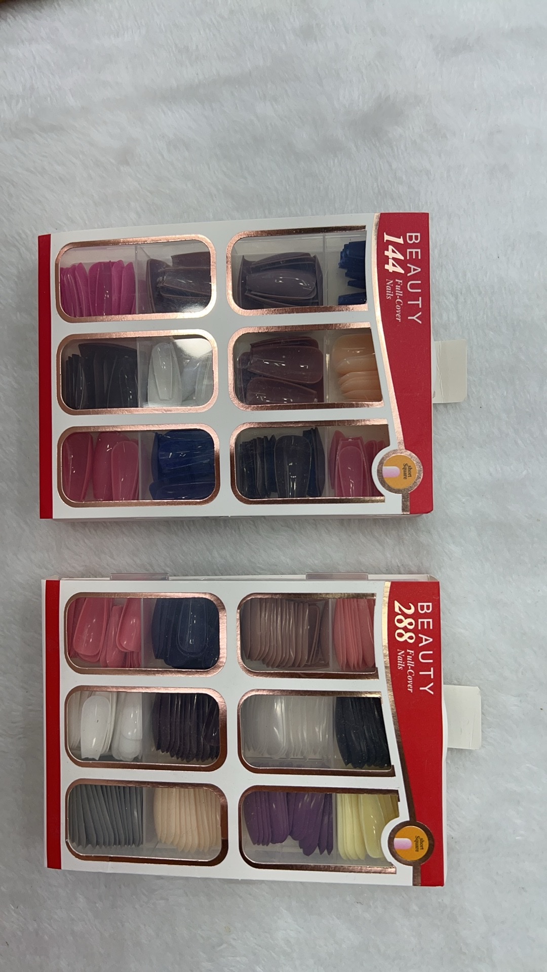 False nails, wearable nails, ballet nails, 12-grid, 24-grid long nails, 144 pieces, 288 pieces, 576 pieces of almond-shaped nails Application Scenario