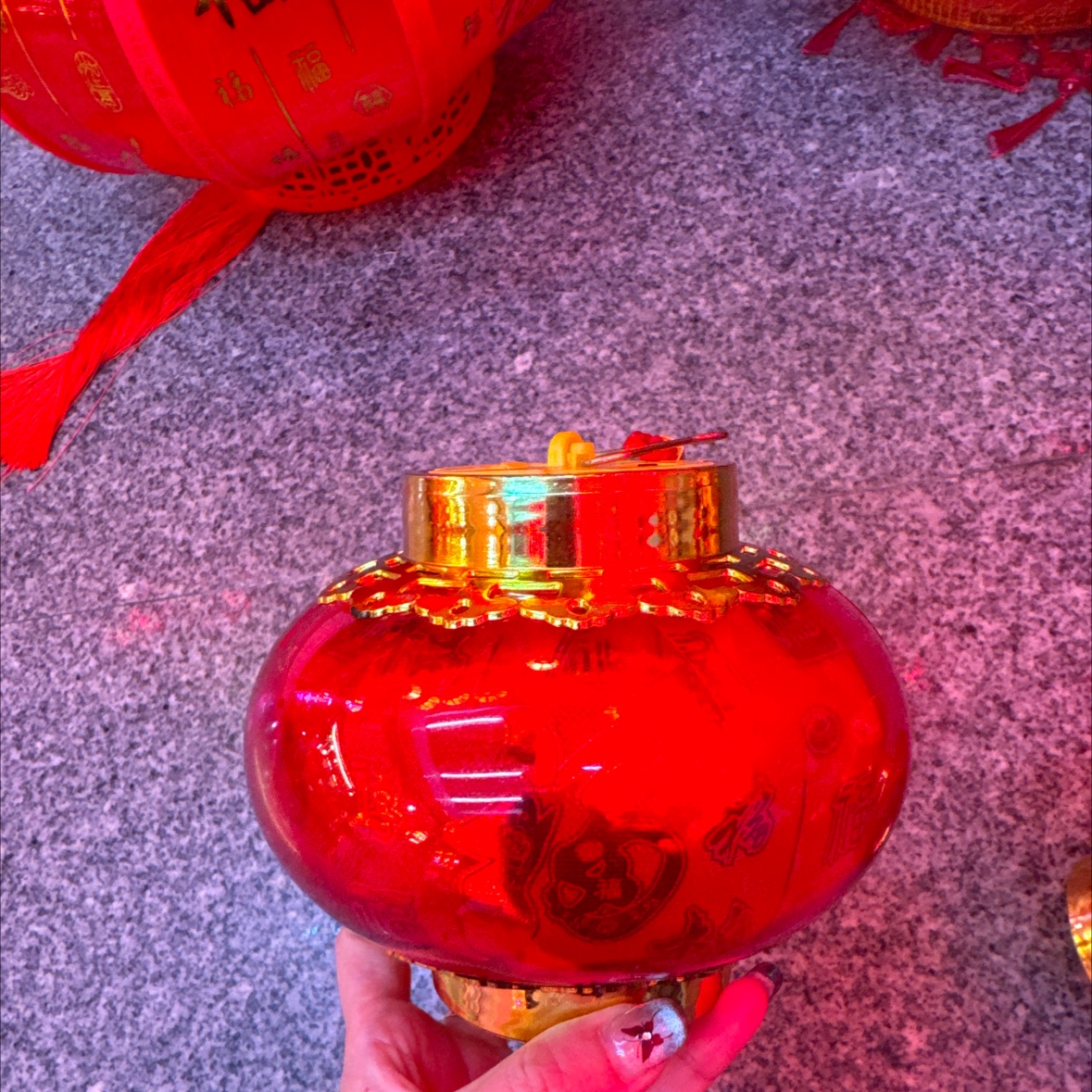 2025年新款过年灯笼 花灯设计 灯笼提手装饰 家庭节日氛围营造 必备灯笼灯笼灯笼提手产品图