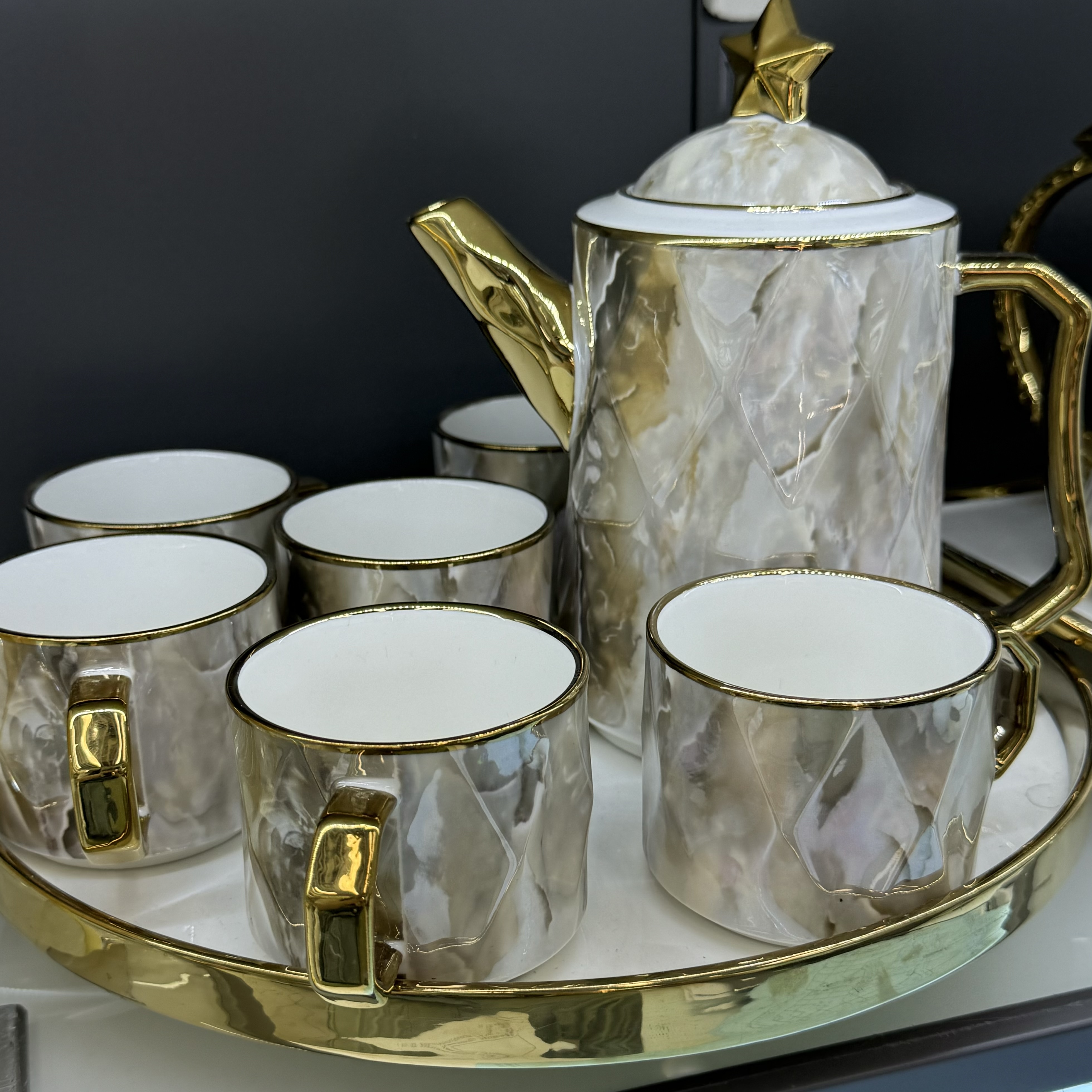 欧式陶瓷咖啡杯碟套装高档轻奢小奢华下午茶具简约精致杯子办公室