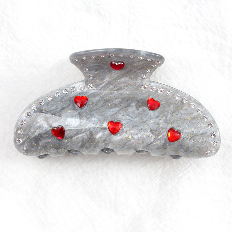 Baoguang Hair Clip, heart-shaped hair clip, Hair accessory, Hair pin, Creative jewelry, Hair accessory detail image 10