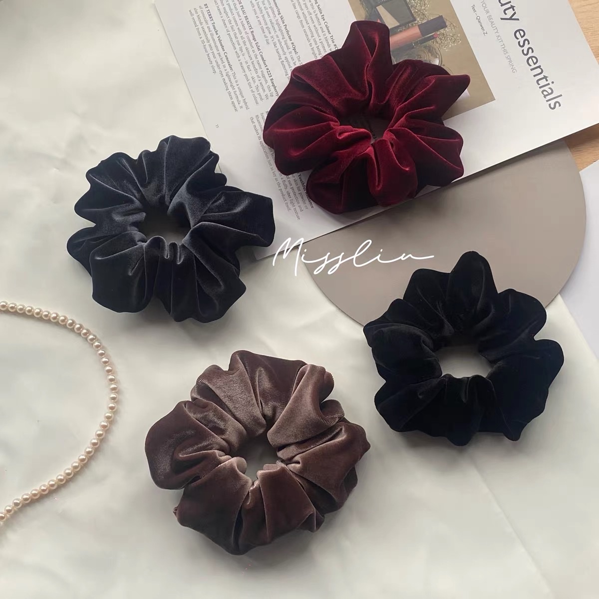 时尚饰品大肠圈头绳 发圈女士头饰 简约耐用发饰发带橡皮筋20241101发圈头绳大肠圈 流行发饰头饰发圈头绳饰品大肠圈