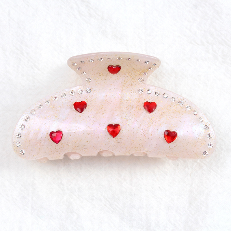 Baoguang Hair Clip, heart-shaped hair clip, Hair accessory, Hair pin, Creative jewelry, Hair accessory detail image 8