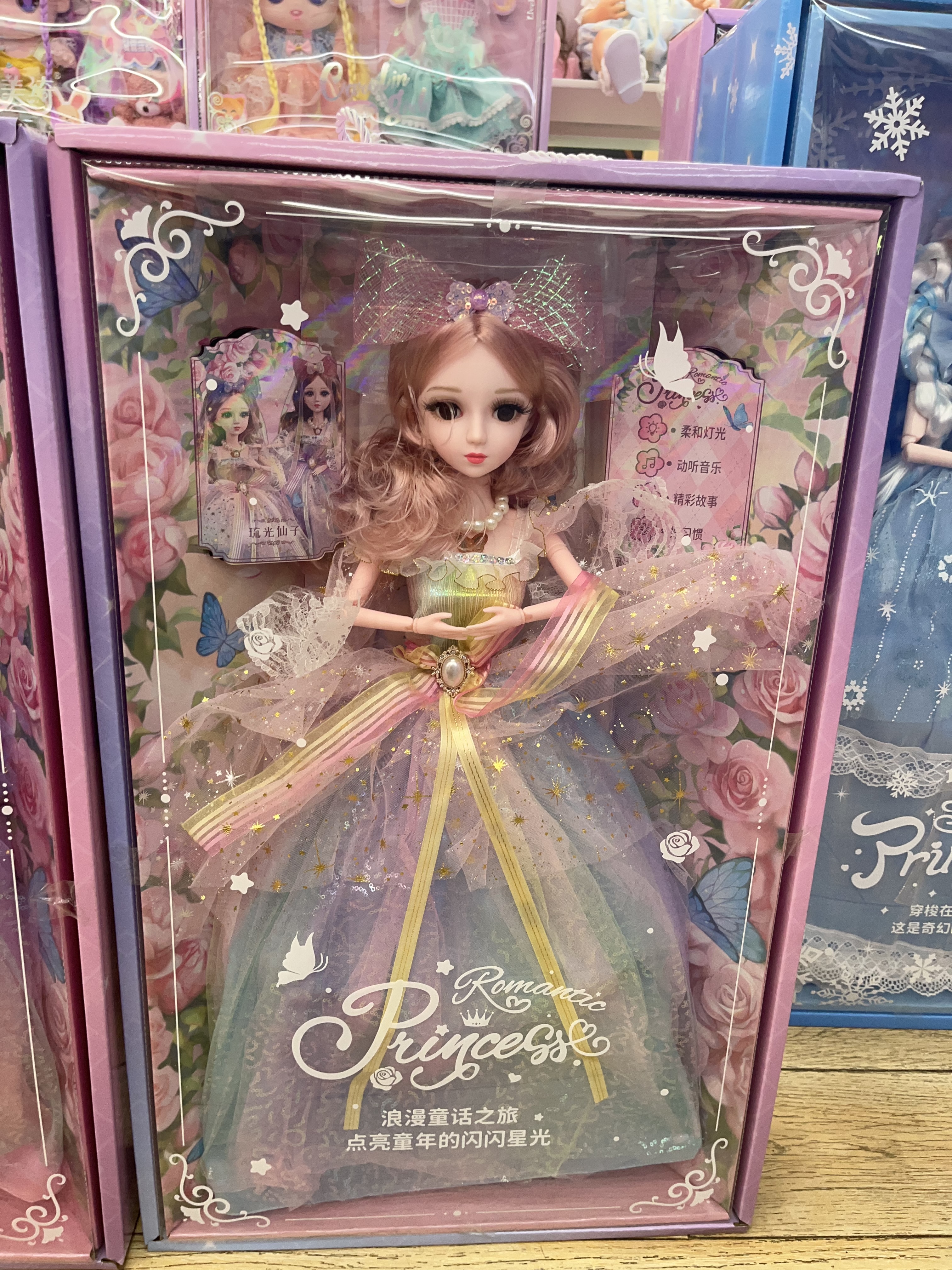 60cm蝴蝶仙子，手绘妆容，仿真睫毛，关节可以活动，有唱歌讲故事好习惯功能详情图4