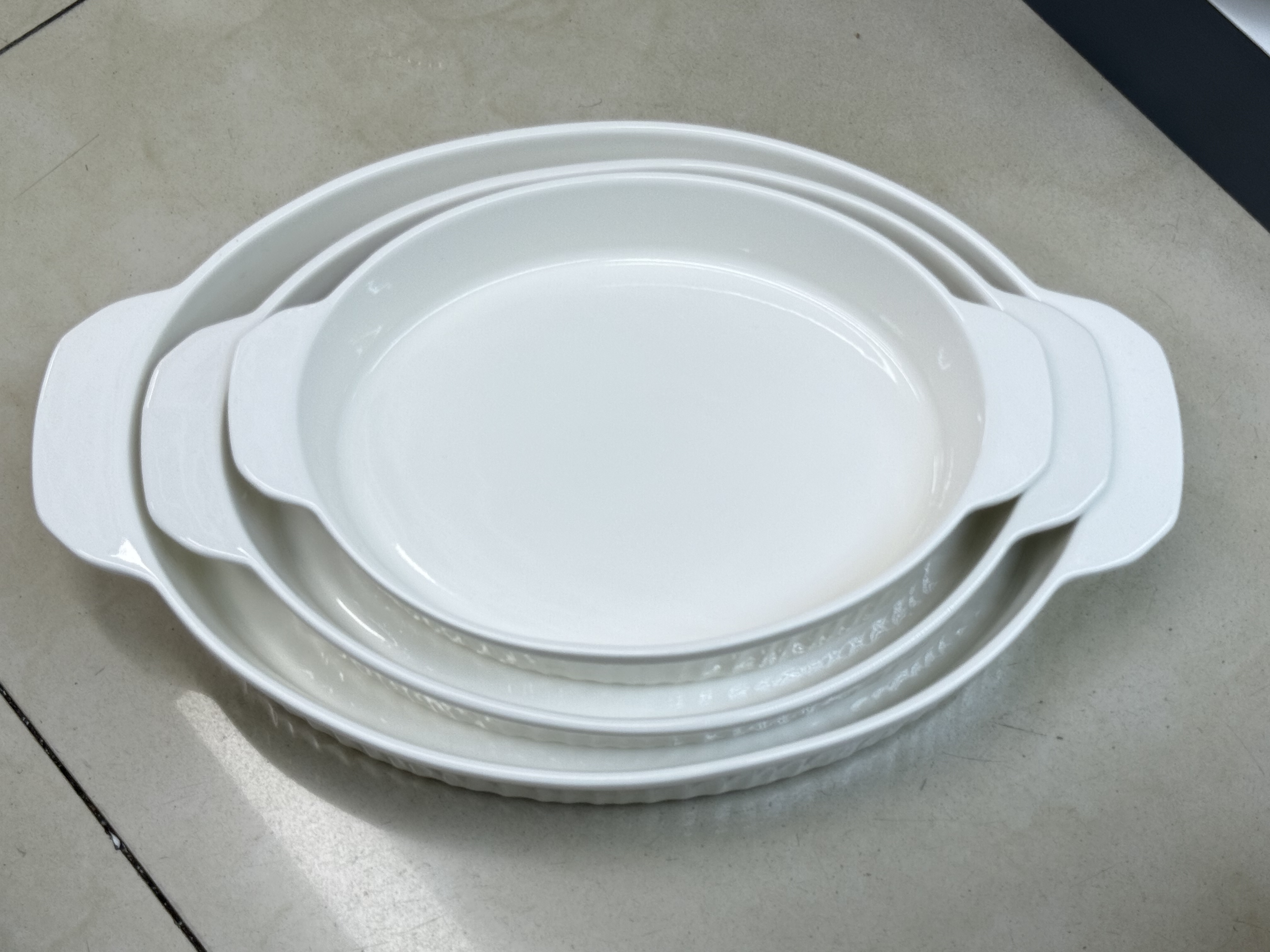 北欧烤盘陶瓷长方形烤箱专用芝士焗饭盘子家用双耳烤碗套装系列批发详情图4