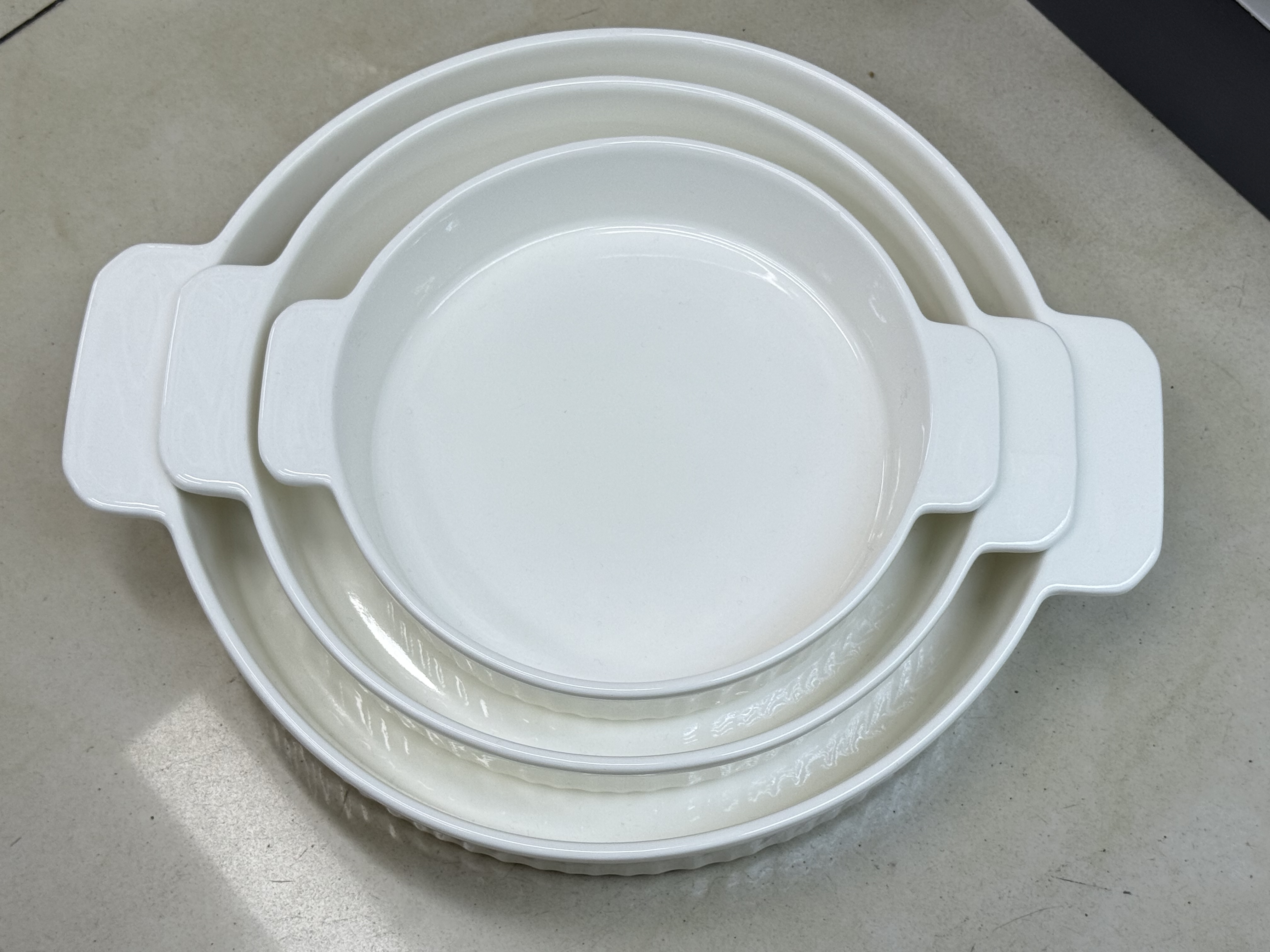 北欧烤盘陶瓷长方形烤箱专用芝士焗饭盘子家用双耳烤碗套装系列批发