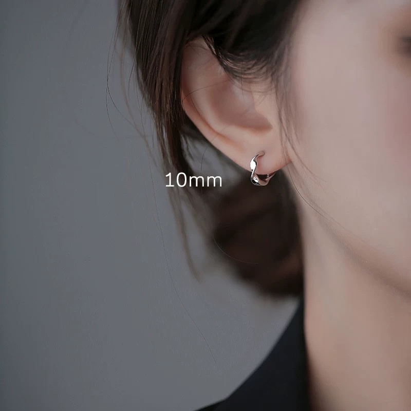 2024养耳洞耳钉女素圈小耳环睡觉不用摘耳圈耳扣耳骨钉银耳饰饰品耳饰耳钉产品图