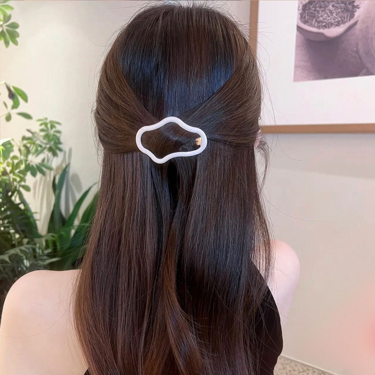 多巴胺云朵发夹镂空bb夹女2023新款赵露思同款洋气发夹儿童女孩白底实物图