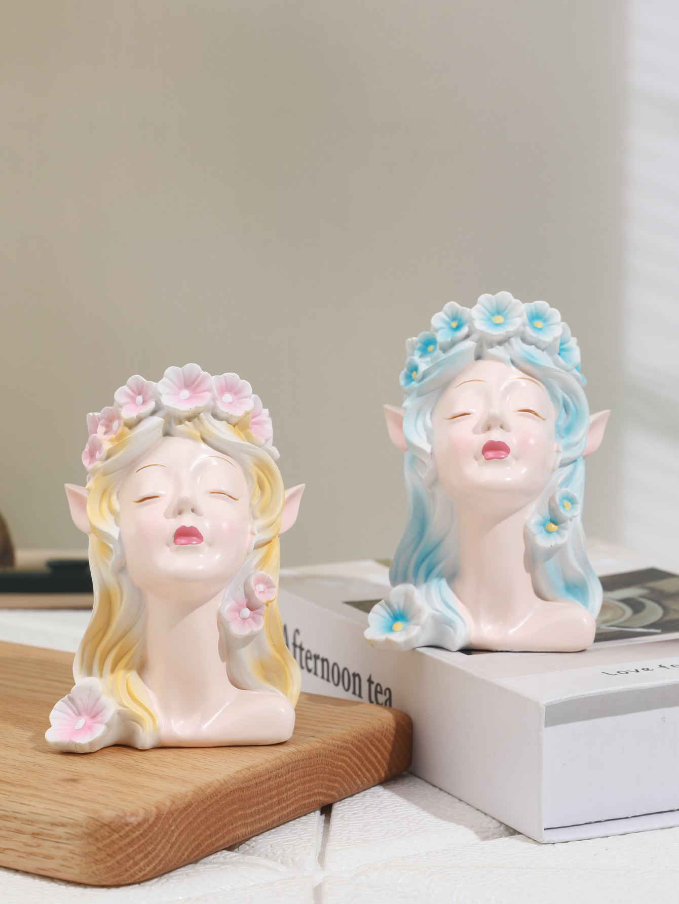 萌粒原创树脂摆件 工艺品收藏 儿童玩具礼物 创意家居装饰品 环保无害树脂工艺品花瓶摆件