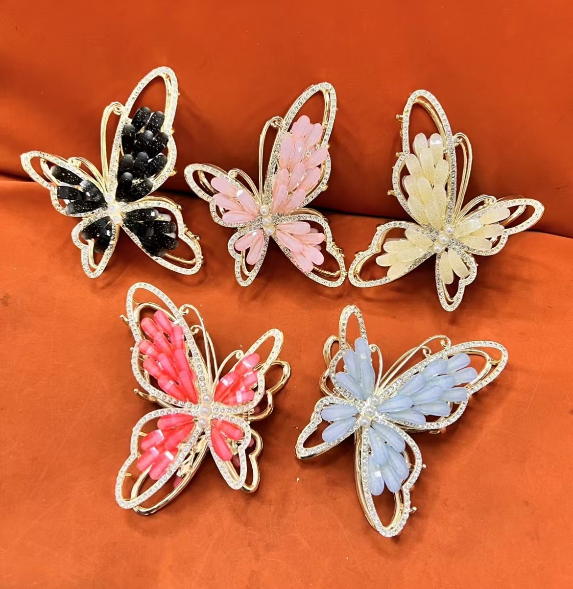 Fashionable and trendy large-sized colorful hair grips