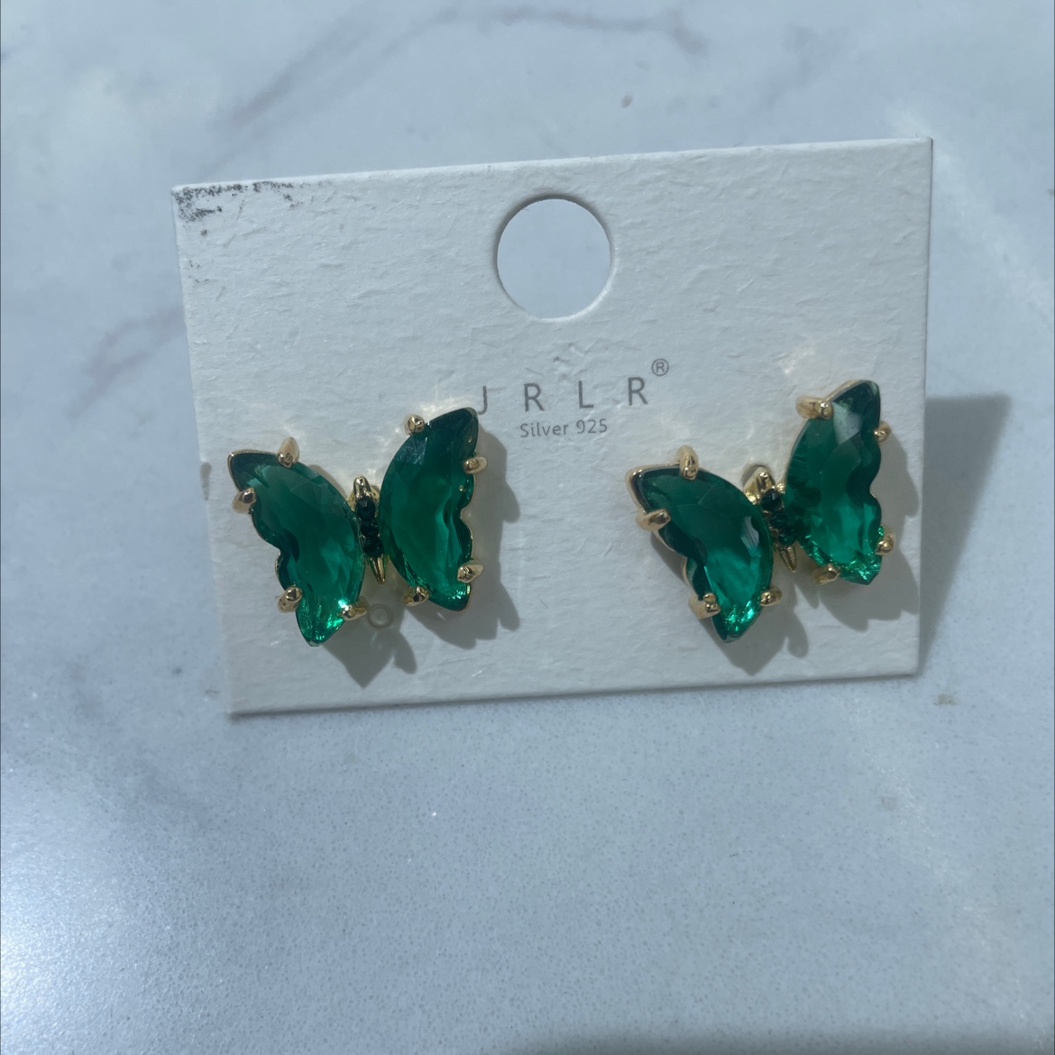 Korean-style earrings with bow design, exquisite glass earrings, high-quality stainless steel earrings, Korean-style trendy accessories, fashionable earrings, ladies' accessories, earrings and earrings Specification image