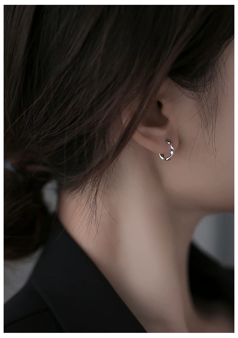 2024养耳洞耳钉女素圈小耳环睡觉不用摘耳圈耳扣耳骨钉银耳饰饰品耳饰耳钉详情图6