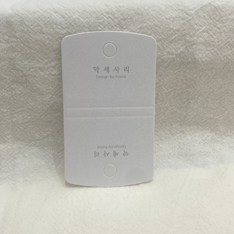 高档韩版项链卡纸现货耳环耳钉小卡流行饰品包装卡头LOGO印刷饰品包装卡片产品图