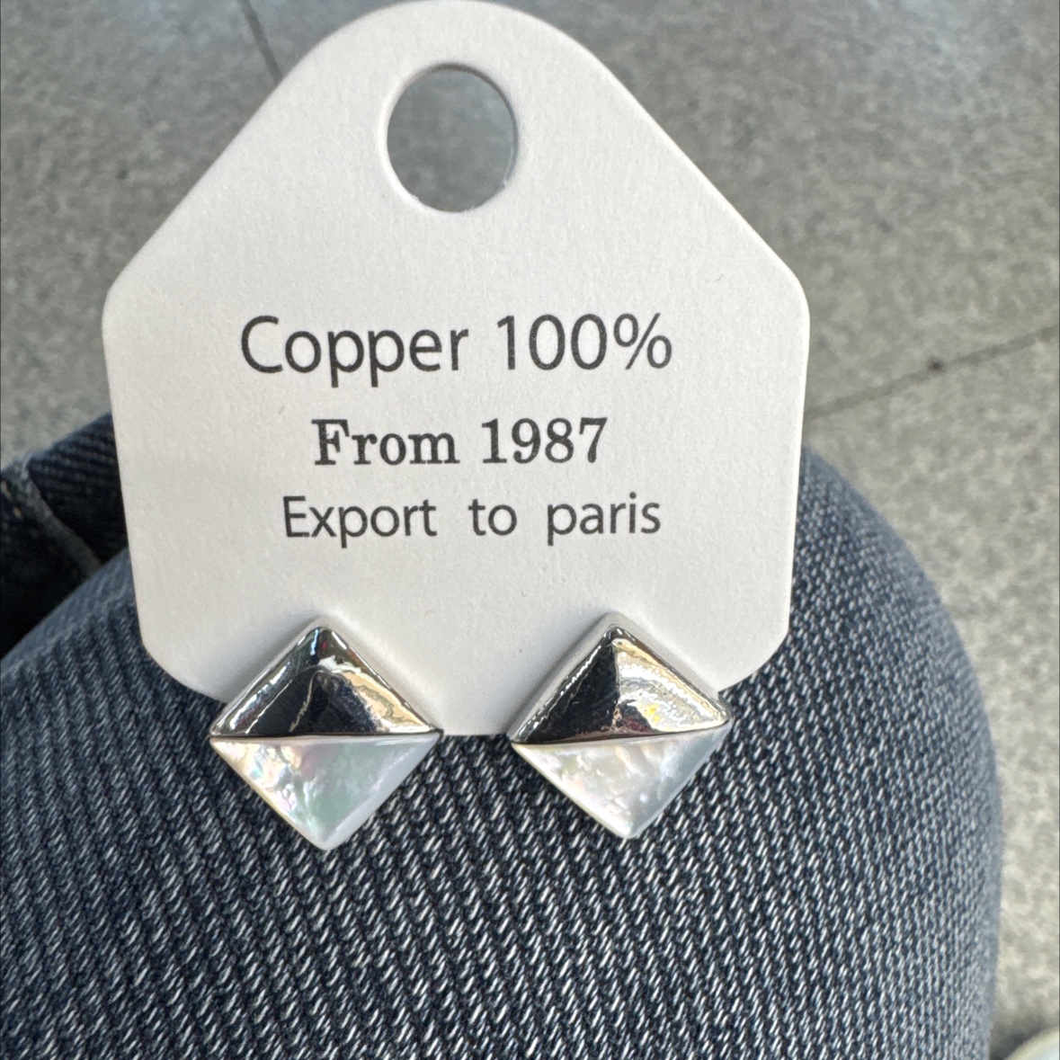 贝母耳饰之美 耳环独特设计 菱形耳环耐久耀眼 饰品精选优雅女士详情图3