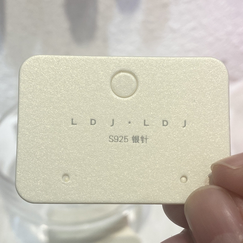 高档韩版项链卡纸现货耳环耳钉小卡流行饰品包装卡头LOGO印刷饰品包装卡片细节图
