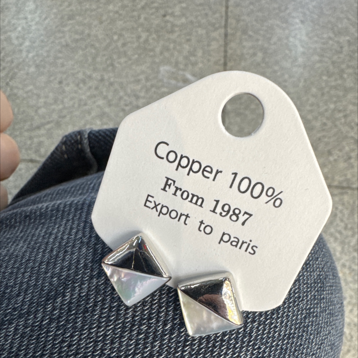 贝母耳饰之美 耳环独特设计 菱形耳环耐久耀眼 饰品精选优雅女士细节图