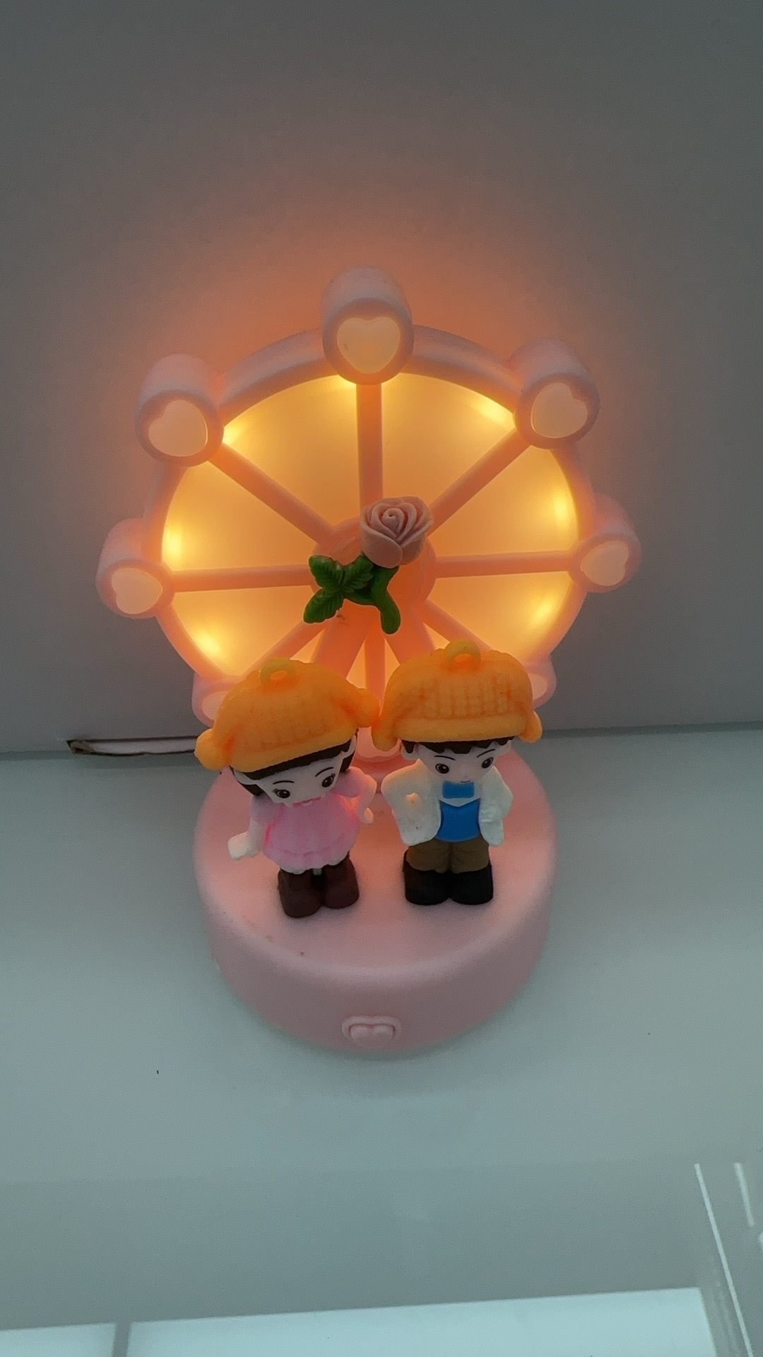 摩天轮情侣带灯摆件