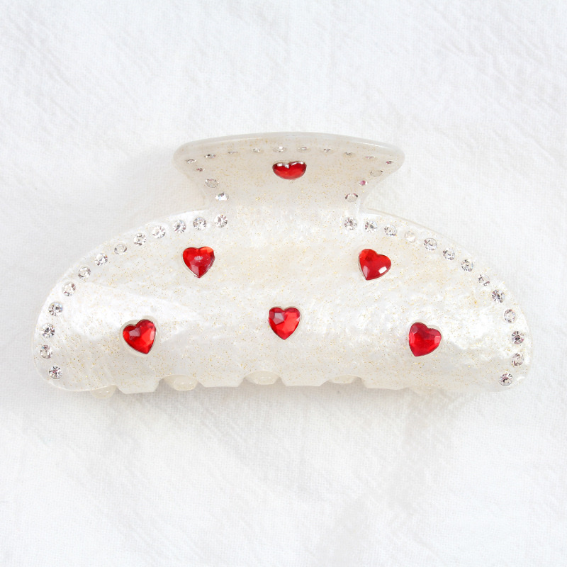 Baoguang Hair Clip, heart-shaped hair clip, Hair accessory, Hair pin, Creative jewelry, Hair accessory detail image 4