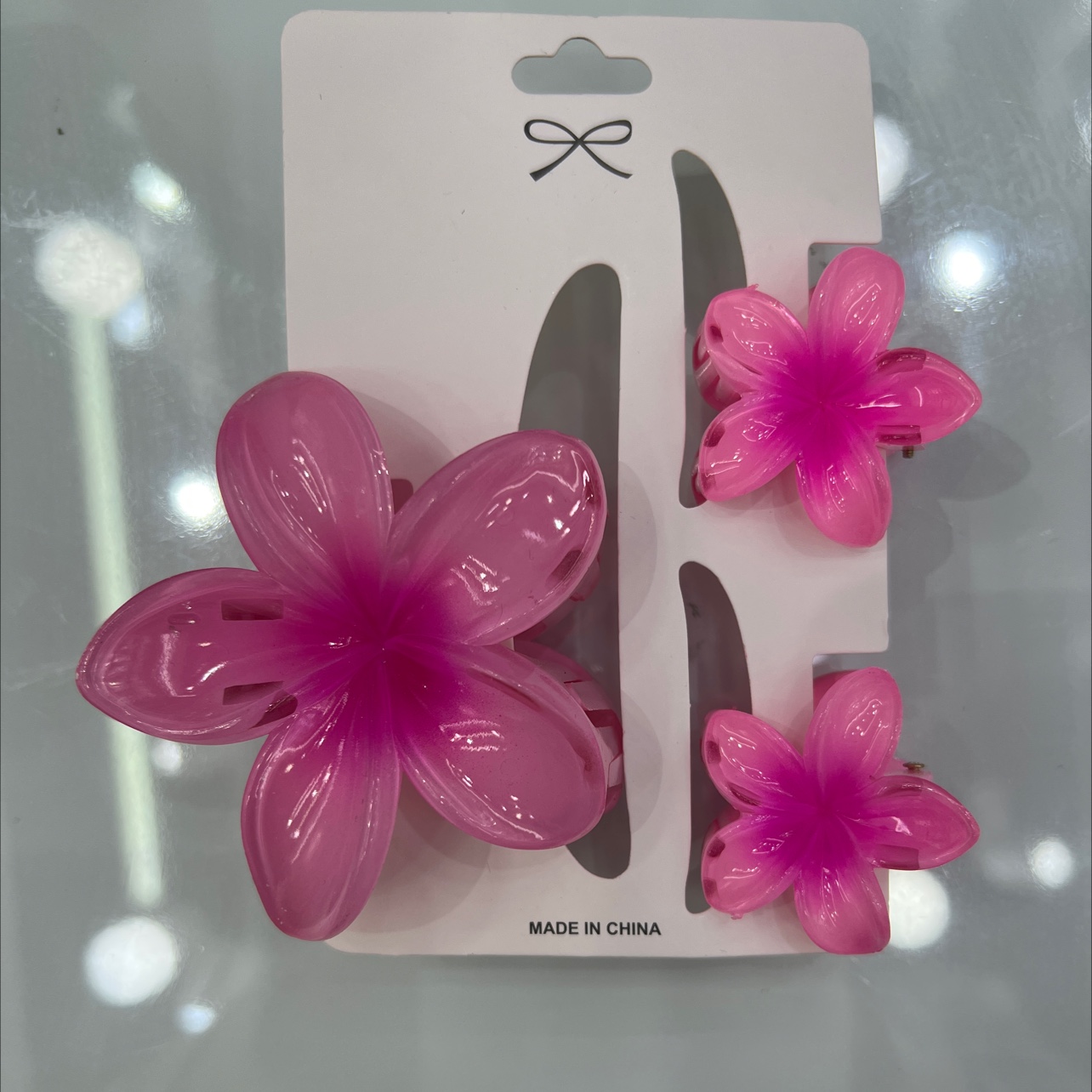 新款喷漆鸡蛋花爪夹套装多色鸡蛋花可混款混色新品抓夹磨砂橡皮漆爪夹饰品饰品外贸原单出口品质鸡蛋花爪夹双色渐变鸡蛋花抓夹爪子详情图4