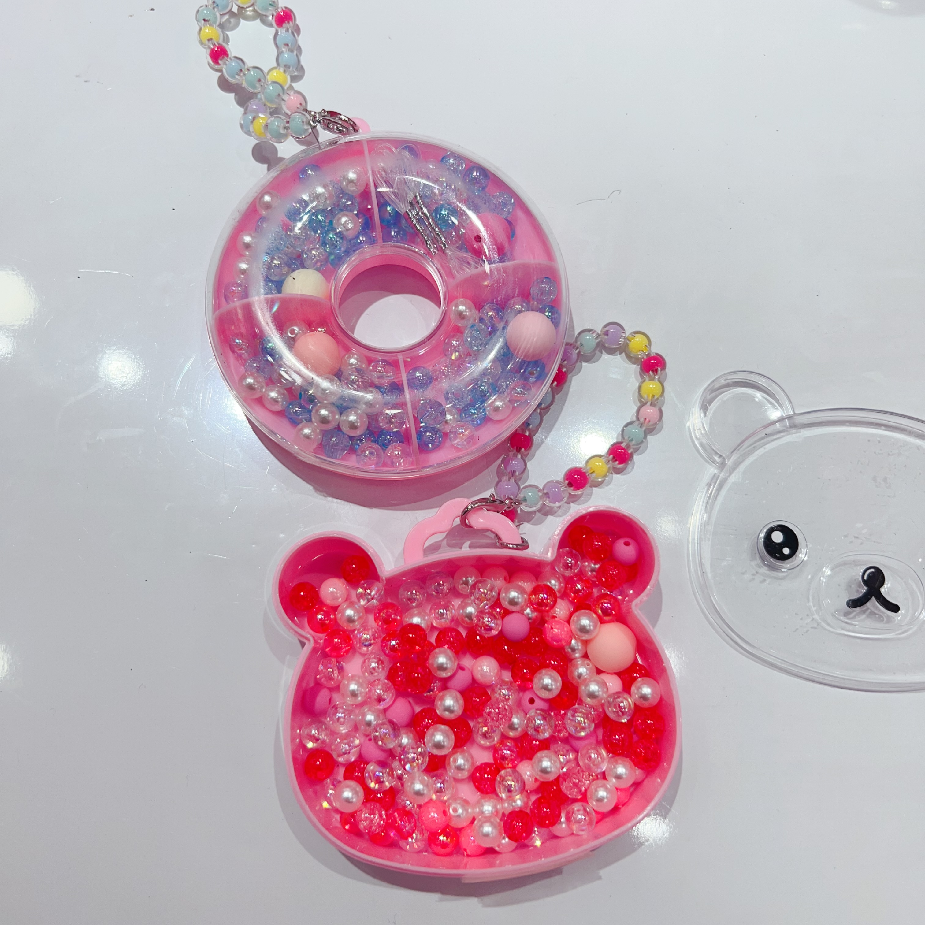 DIY beaded bracelet, diy materials, loose beads, handcrafted jewelry accessories, necklace, bracelet, birthday gift for girls, children and parents, DIY handcrafted beaded necklace, bracelet, educational toy for little girls, stringing beads detail image 3