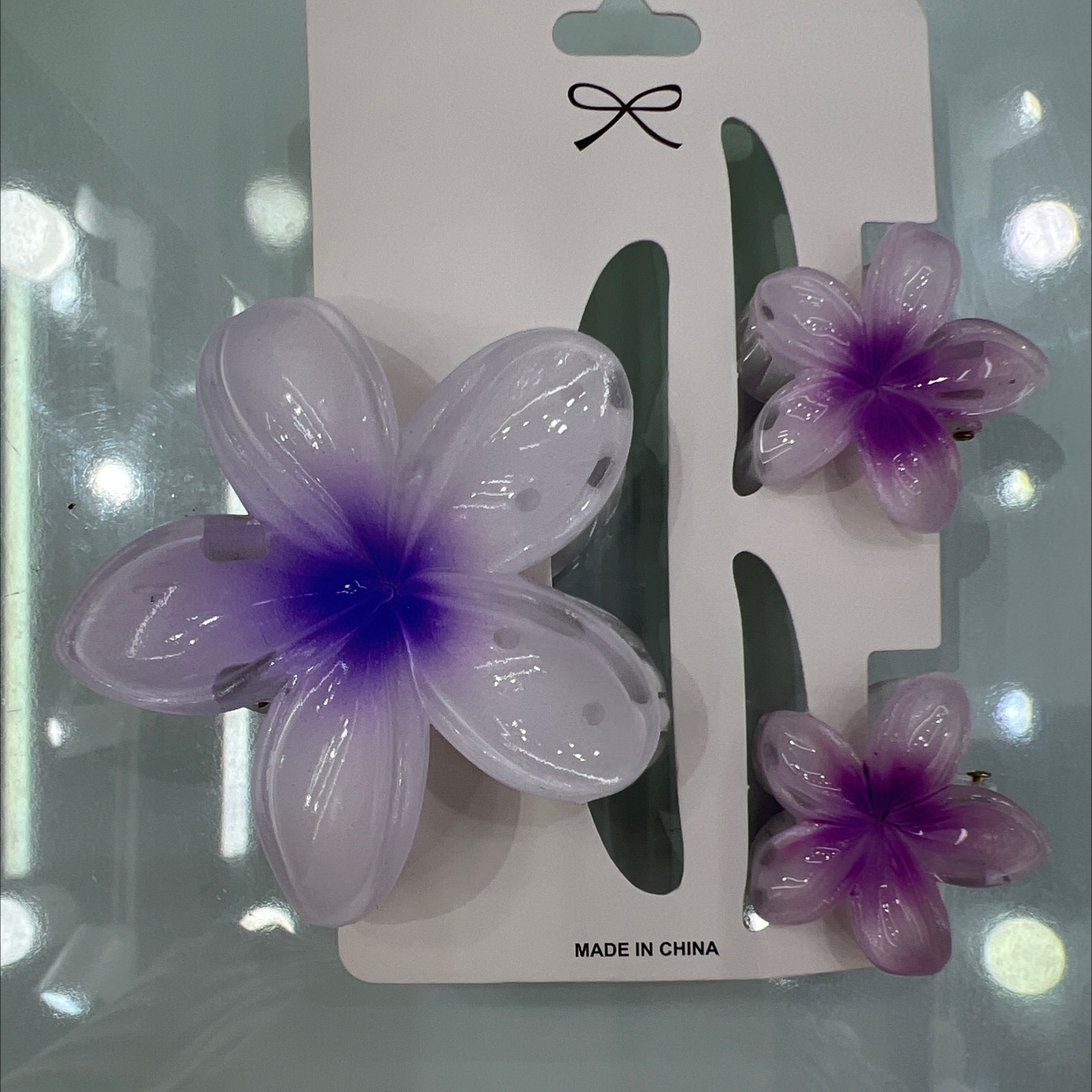 新款喷漆鸡蛋花爪夹套装多色鸡蛋花可混款混色新品抓夹磨砂橡皮漆爪夹饰品饰品外贸原单出口品质鸡蛋花爪夹双色渐变鸡蛋花抓夹爪子详情图2