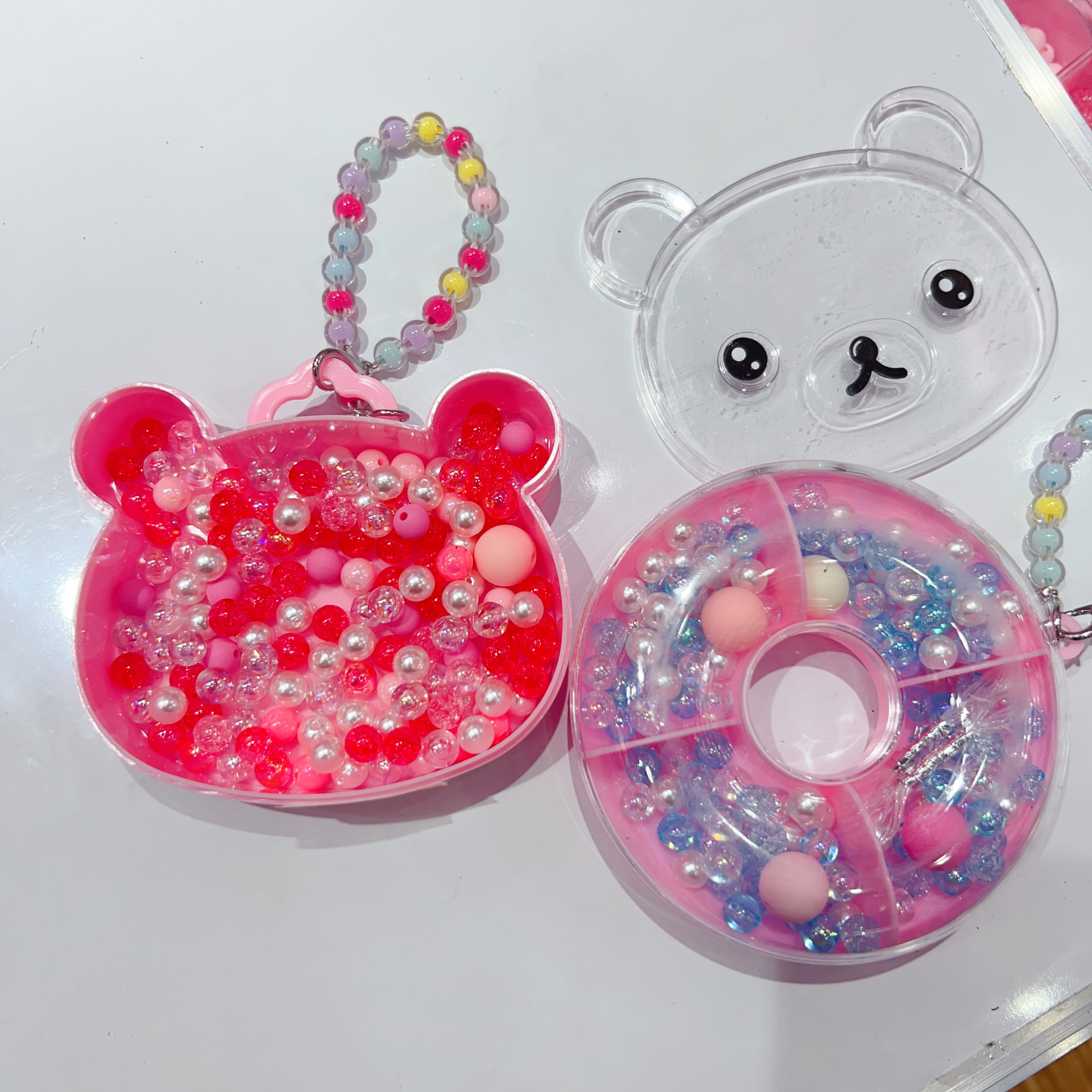 DIY beaded bracelet, diy materials, loose beads, handcrafted jewelry accessories, necklace, bracelet, birthday gift for girls, children and parents, DIY handcrafted beaded necklace, bracelet, educational toy for little girls, stringing beads detail image 4