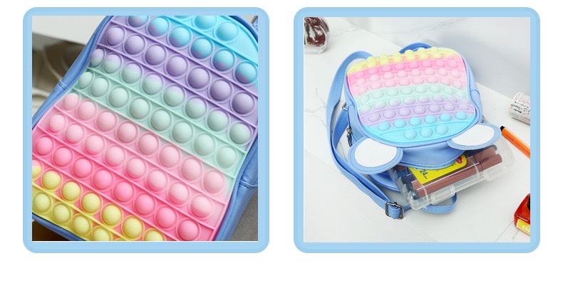 新款硅胶儿童双肩包详情图4