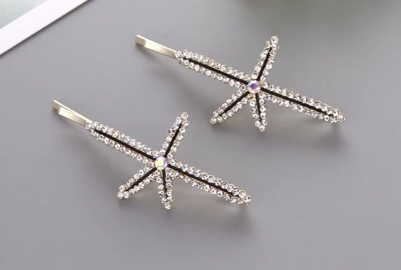 侧边发夹发卡 夹子头饰 珍珠发夹网红款 边夹刘海夹ins超火一字夹详情图2