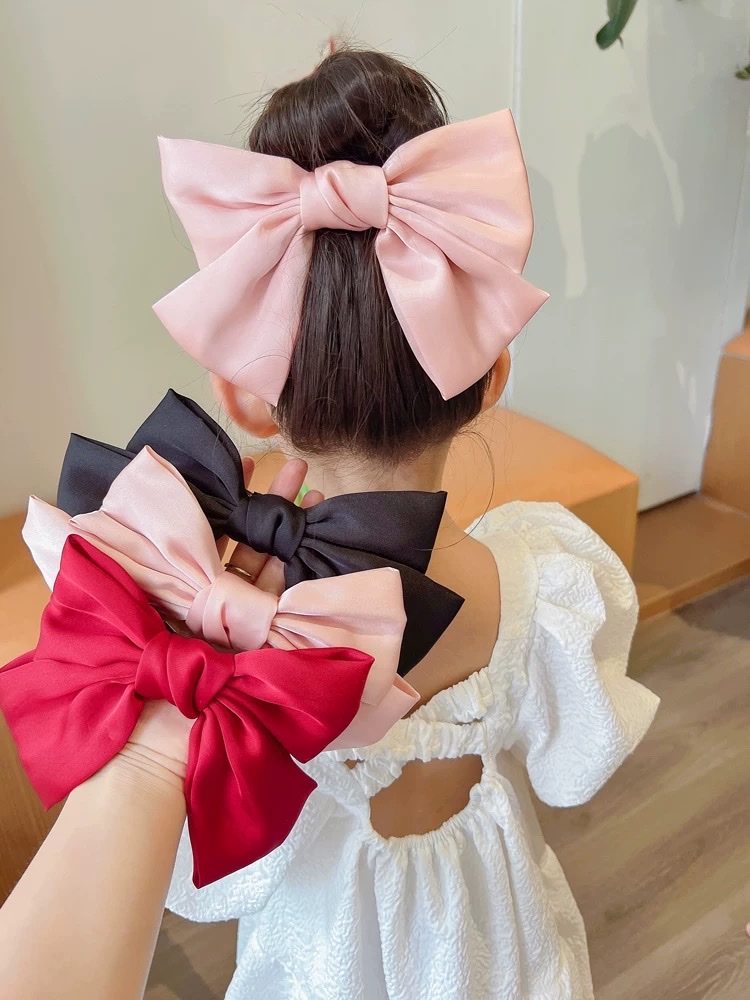 Summer bow hair clips, children's headwear, Korean girl princess hair clips, hair ties at the back of the head, hair ties, hair accessories, a hair clip headwear, creative accessories detail image 2