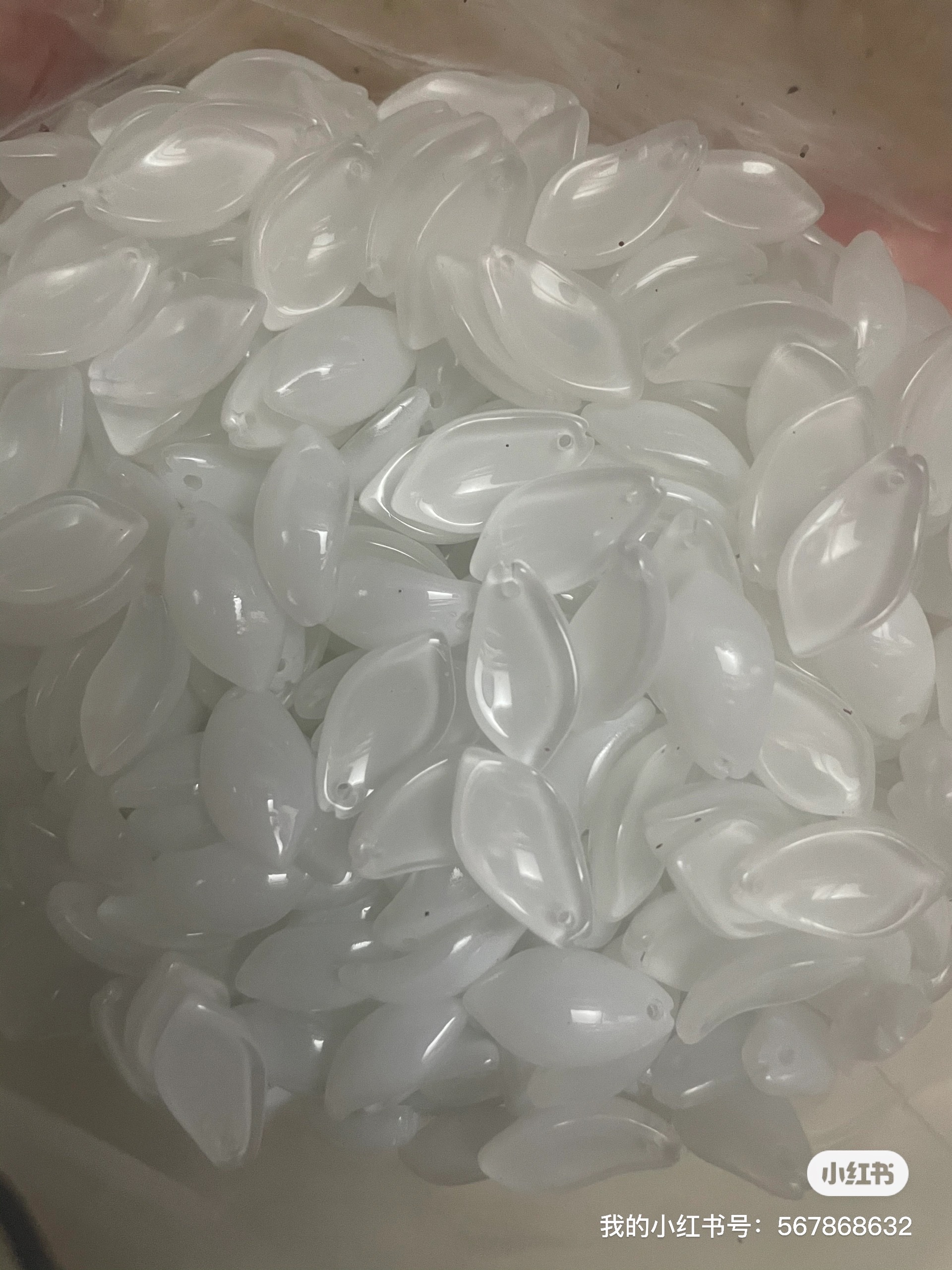 花瓣发簪材料配件批发12x20mm胖桃花琉璃花瓣diy手工制作汉服头饰古风发簪材料芙蓉花绣球花瓣雪腊梅樱花瓣直销工厂批发详情图15