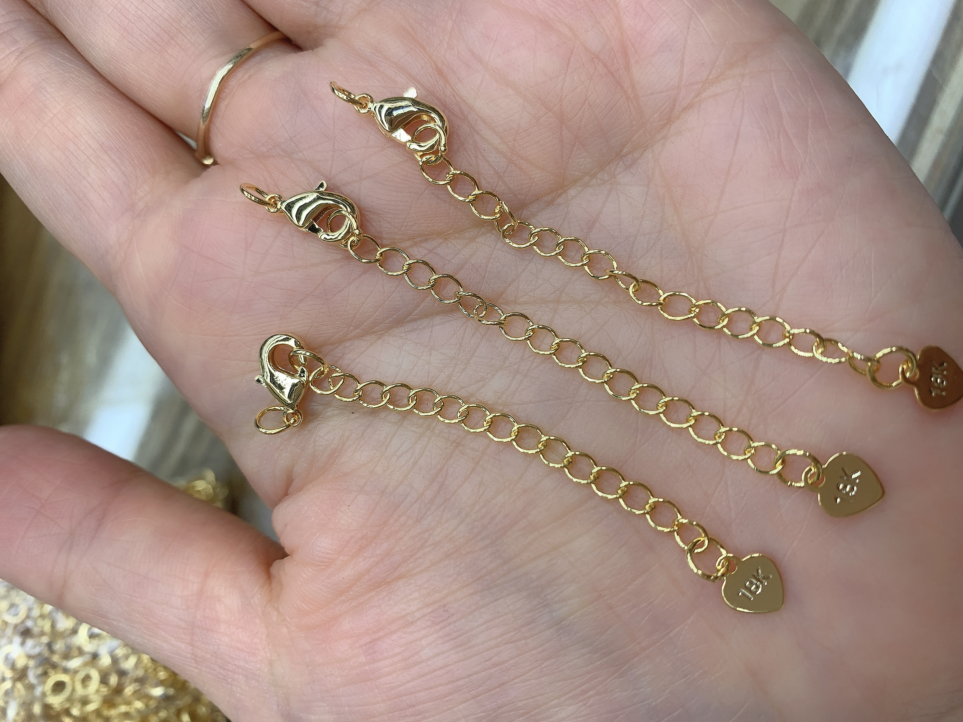 项链手链龙虾扣加长尾连挂件时尚潮流首饰配件产品图