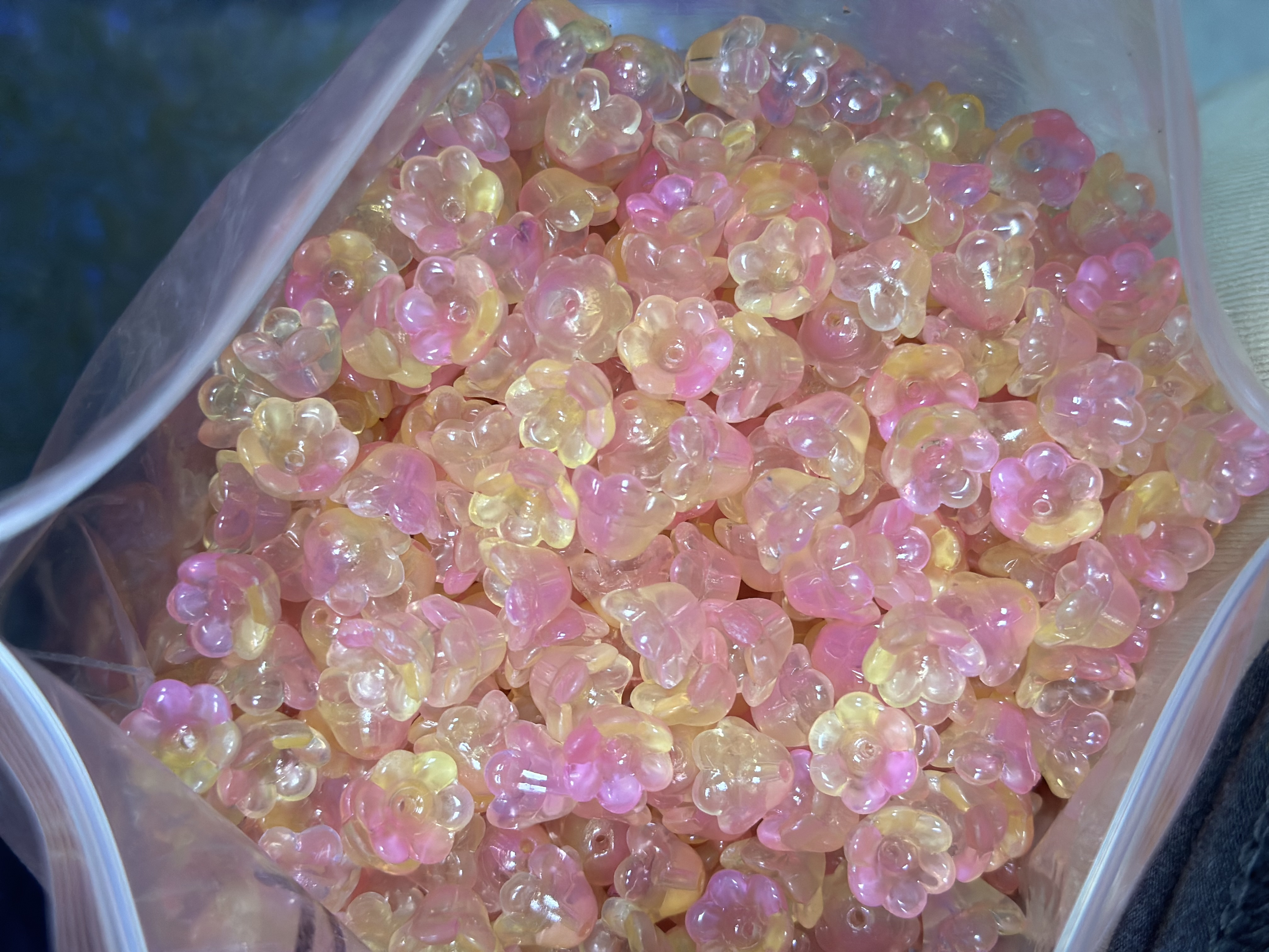 琉璃珠7x12mm铃兰花散珠风铃草花苞铃铛花铃diy饰品发簪串珠材料铃兰花厂家直销详情图6