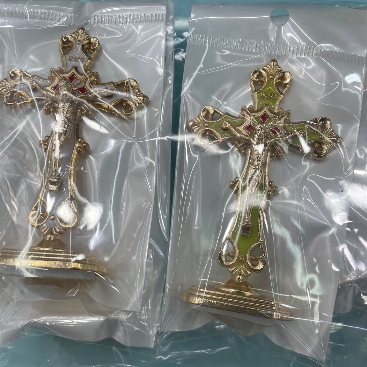 画宝油色油，白色，夜光十字架黑色，新款十字架带不干胶摆件详情图3