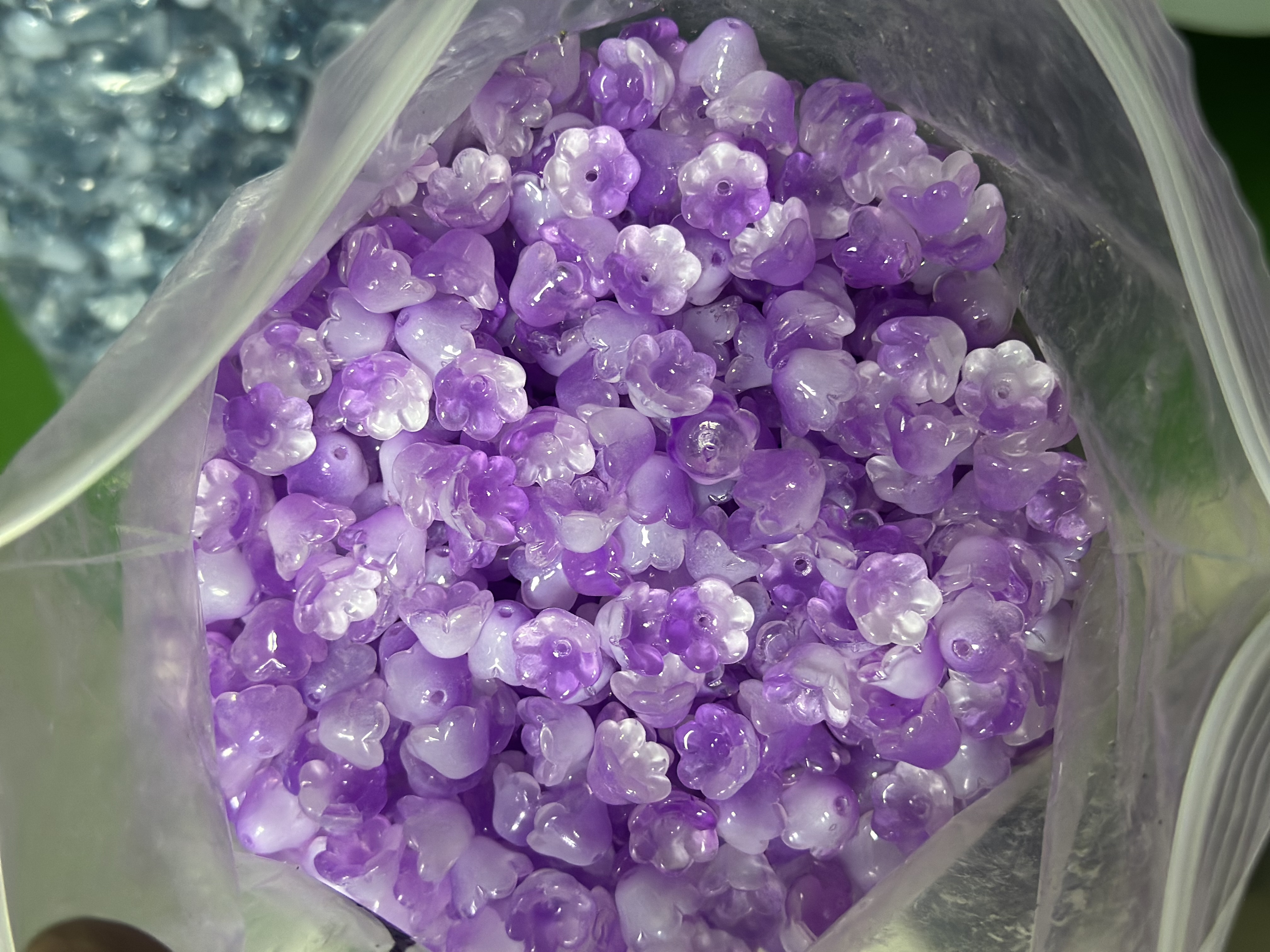 琉璃珠7x12mm铃兰花散珠风铃草花苞铃铛花铃diy饰品发簪串珠材料铃兰花厂家直销详情图18