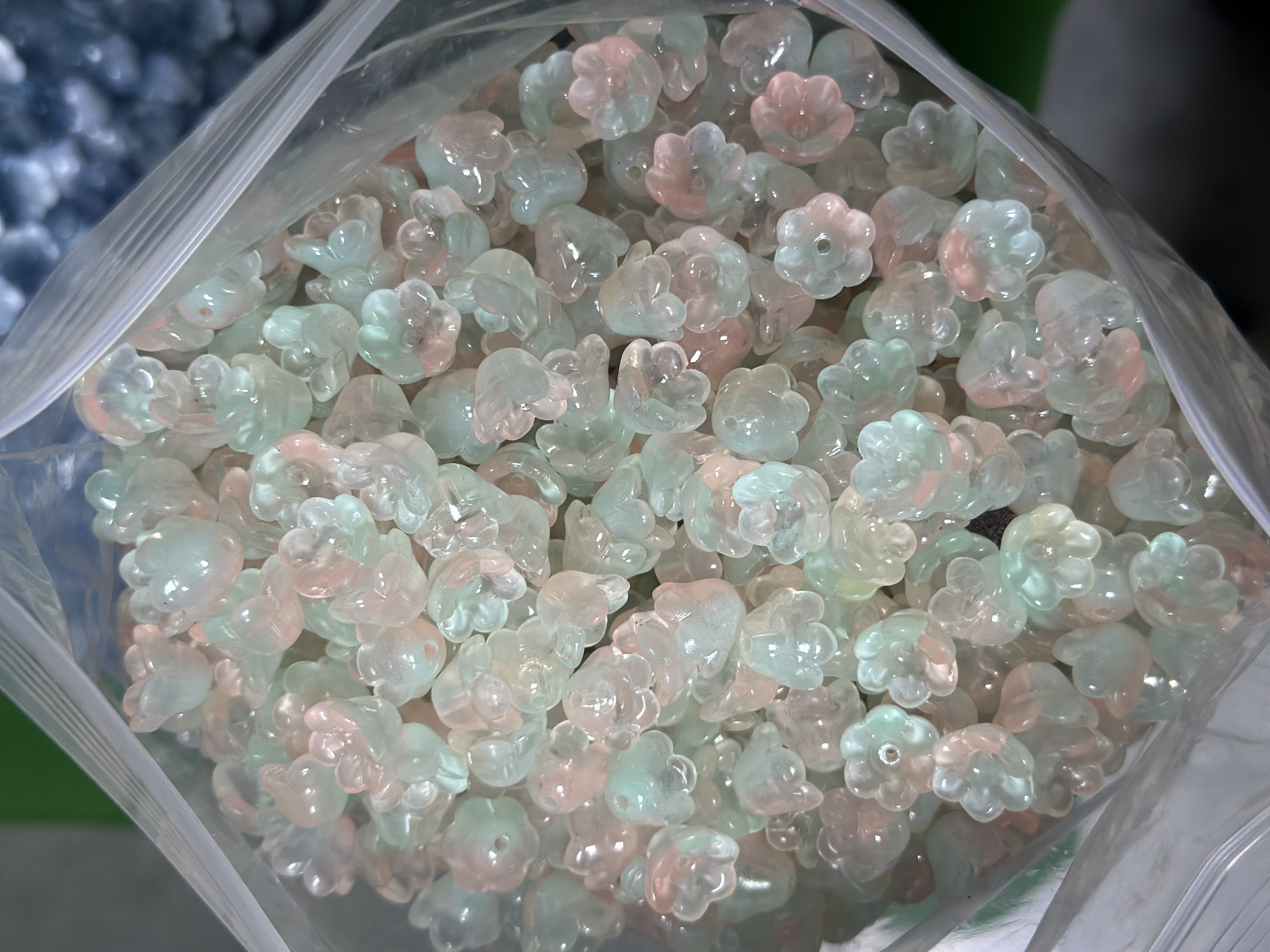 琉璃珠7x12mm铃兰花散珠风铃草花苞铃铛花铃diy饰品发簪串珠材料铃兰花厂家直销详情图10