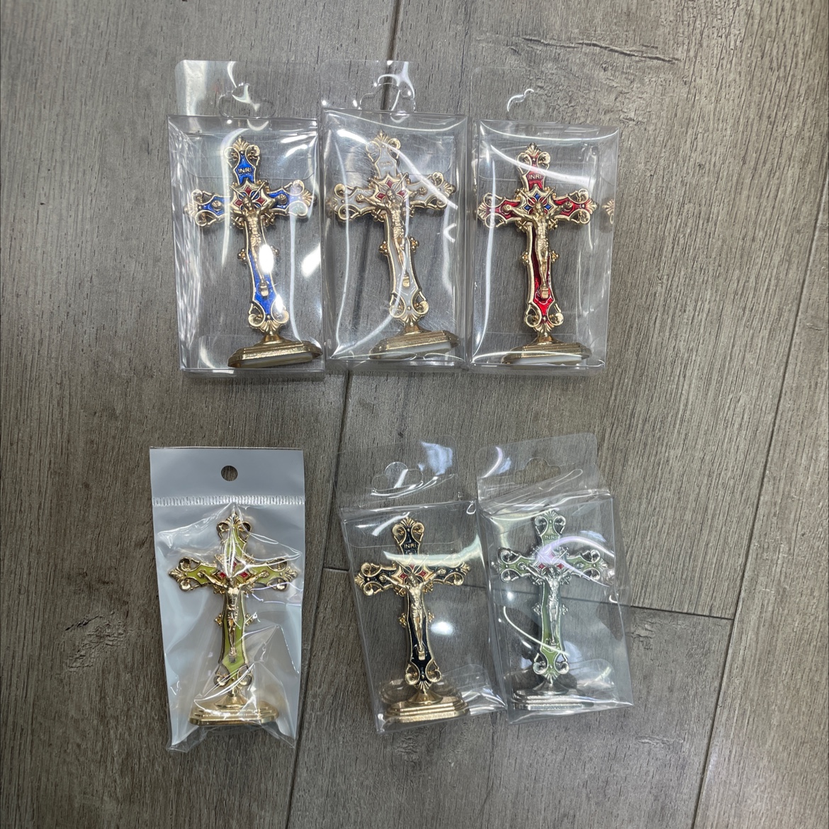 画宝油色油，白色，夜光十字架黑色，新款十字架带不干胶摆件细节图