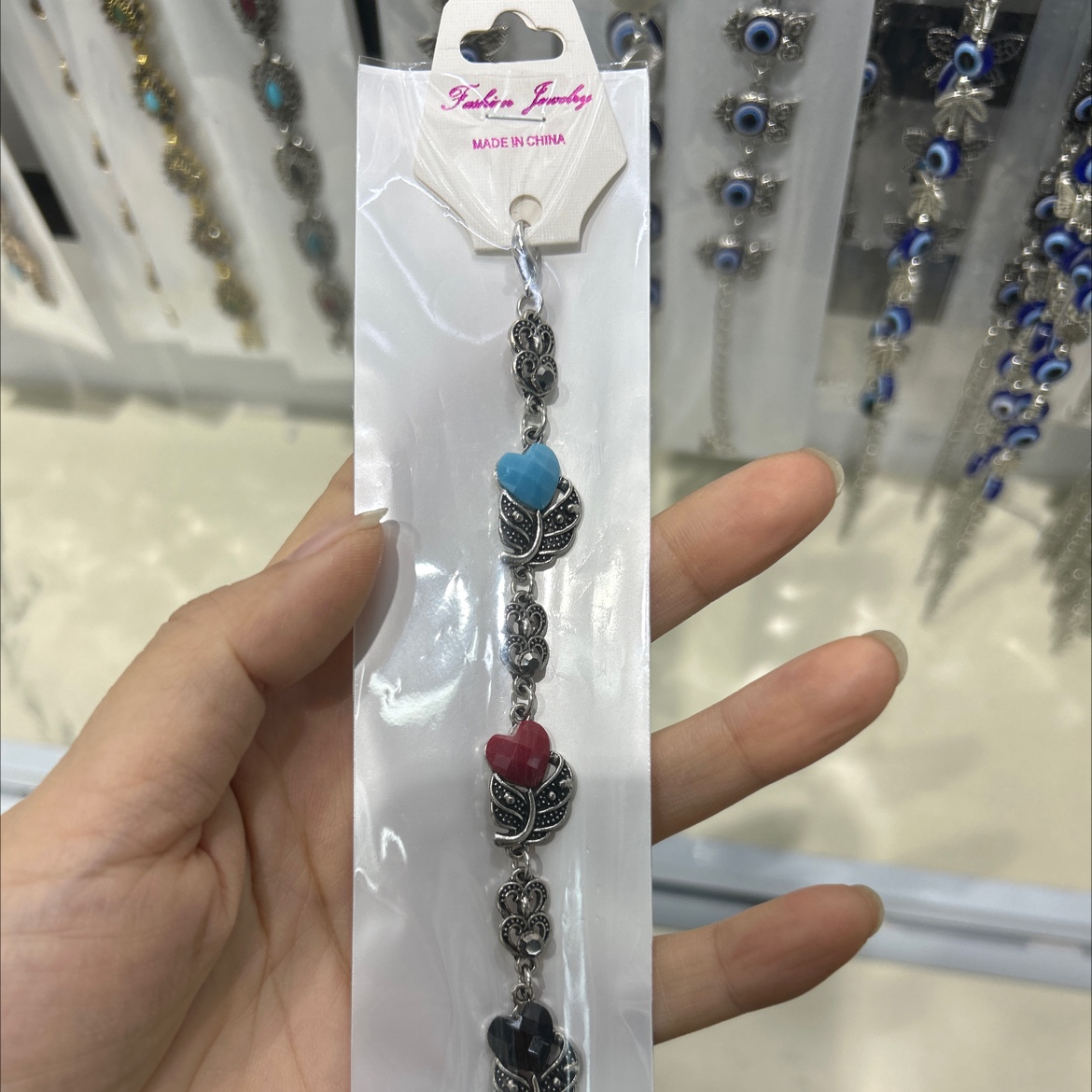 合金七彩复古手链详情图4