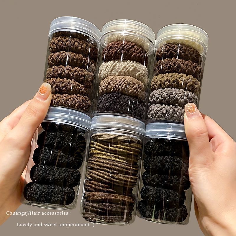 加粗高弹力耐用橡皮筋女2023新款发圈高马尾头绳扎头发绳皮套头饰