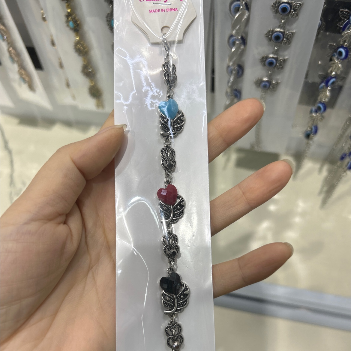 合金七彩复古手链详情图2