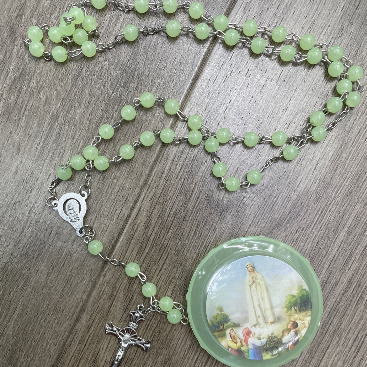 贴合金梅花形状，方块直角形状大十字架夜光新款摆件详情图3