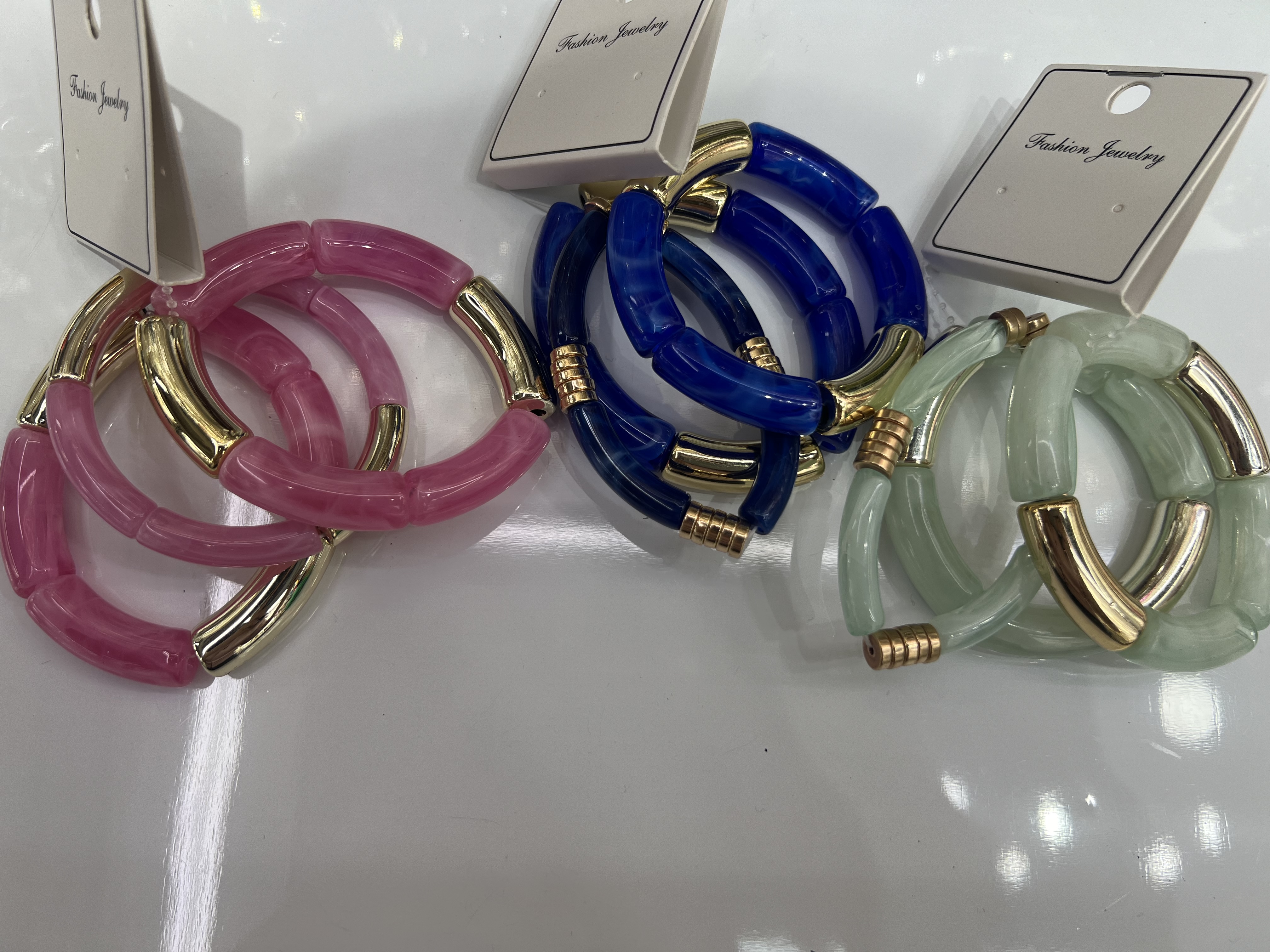 Electric color ➕ acrylic cloud effect ten glass beads Specification image