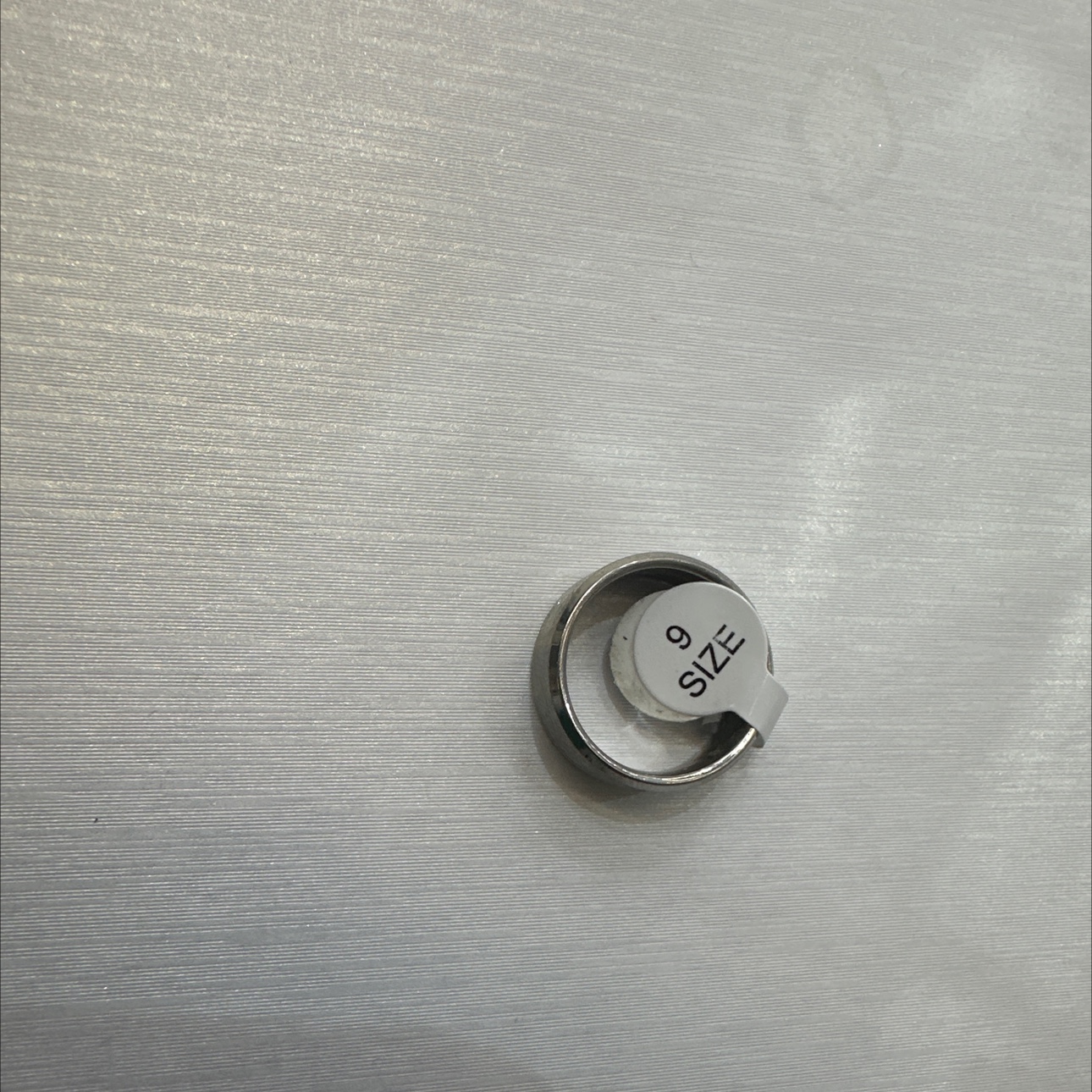 Silver titanium steel ring jewelry Specification image