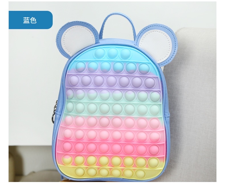 新款硅胶儿童双肩包细节图