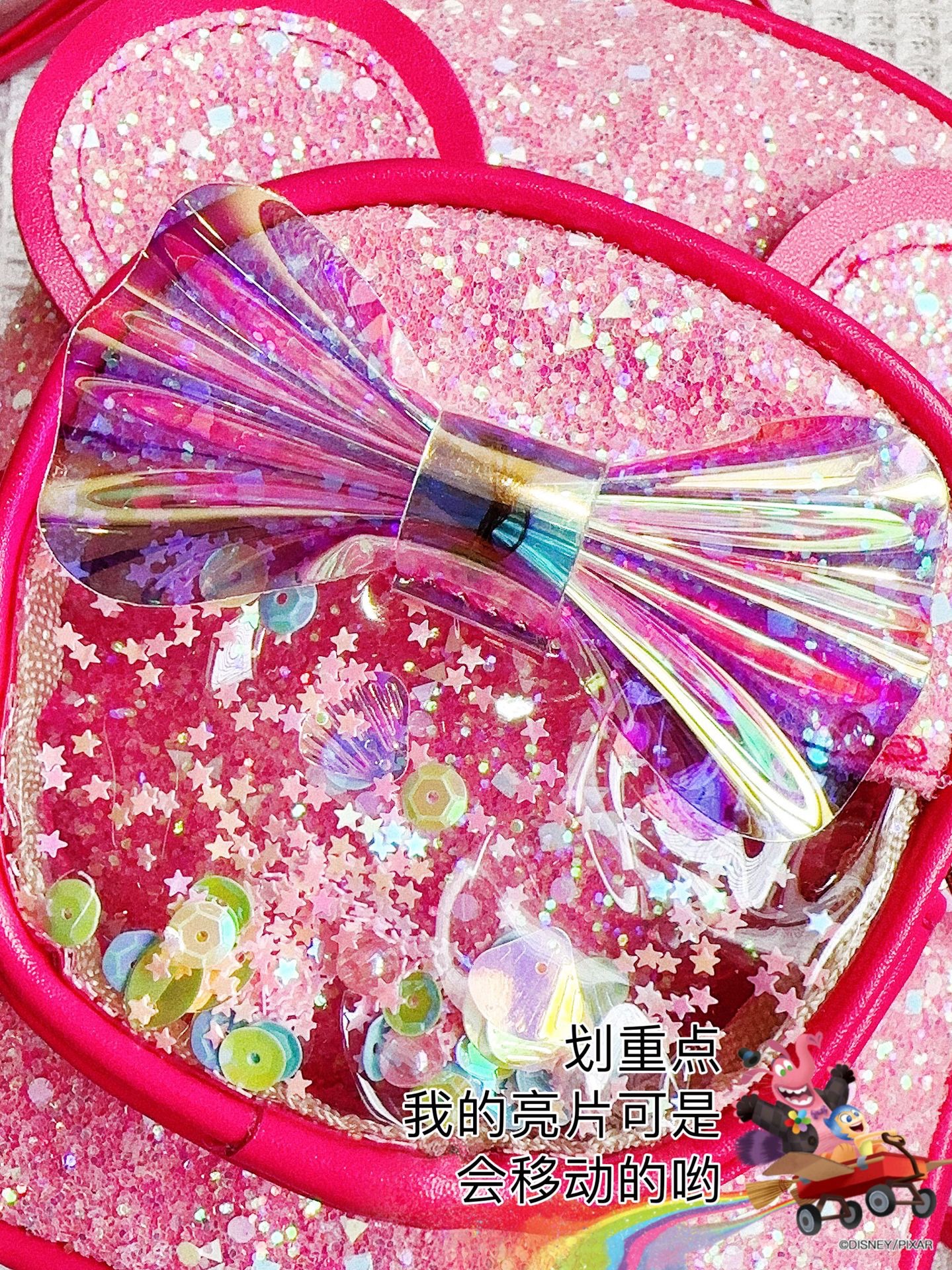 新款亮片儿童可爱卡通公主米奇双肩包详情图7