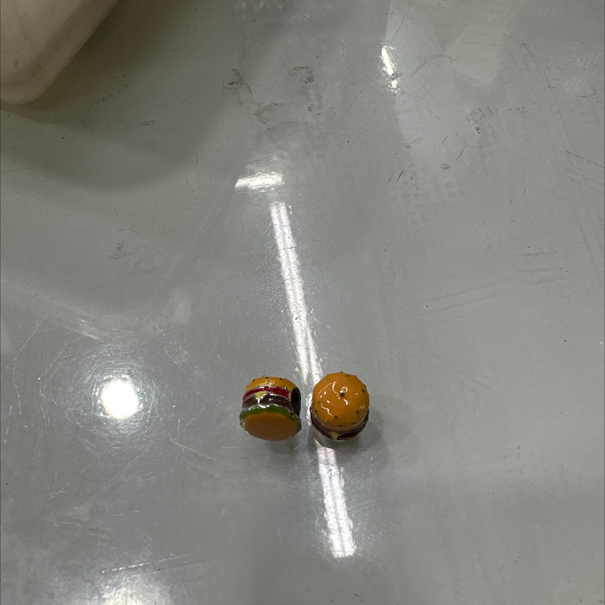 潘风格DIY合金大孔珠童真汉堡串珠手链珠子饰品批发