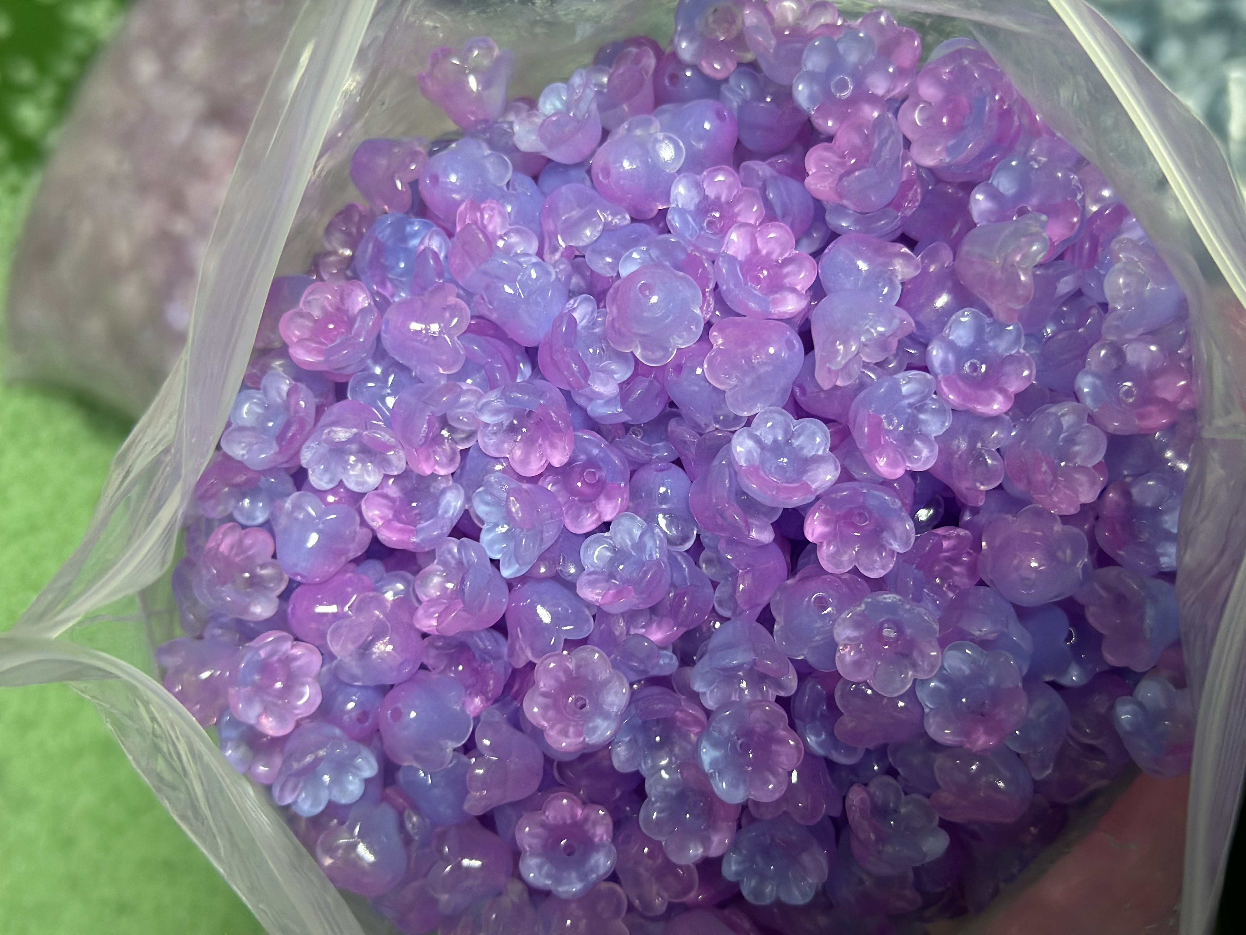 琉璃珠7x12mm铃兰花散珠风铃草花苞铃铛花铃diy饰品发簪串珠材料铃兰花厂家直销详情图16