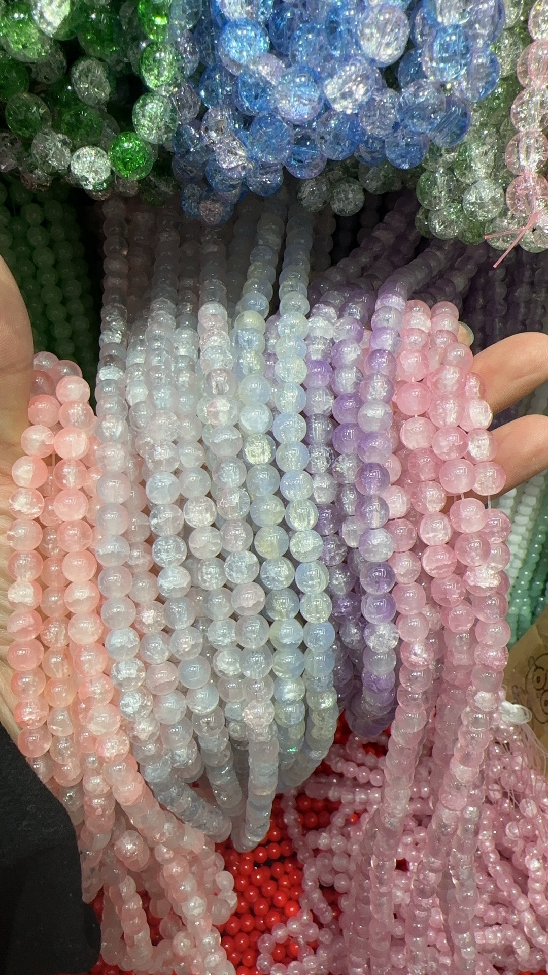 琉璃珠木珠散珠组合包 树脂珠子手工DIY材料 珠子串珠首饰配件多样式可选