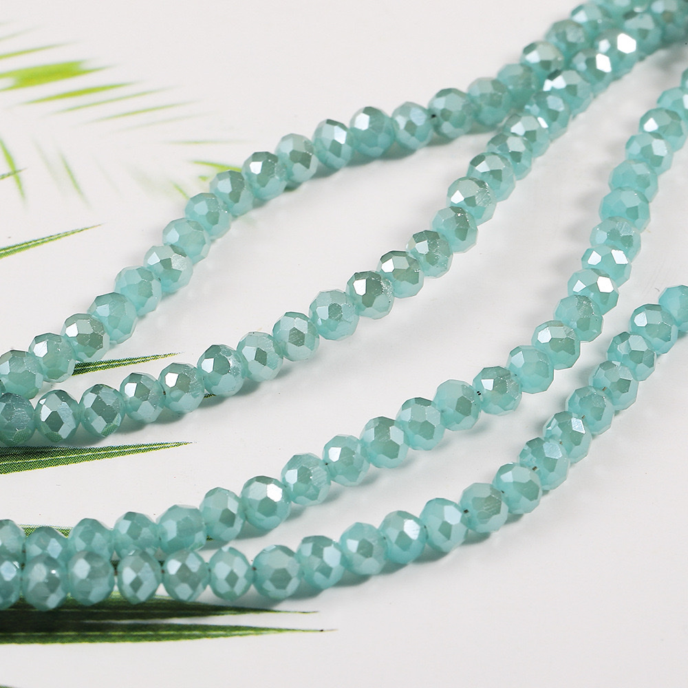 3.6mm colored crystal cut wheel beads, flat beads, diy handcrafted jewelry, earrings, accessories, bracelets, necklaces, beaded car pendants Item Picture
