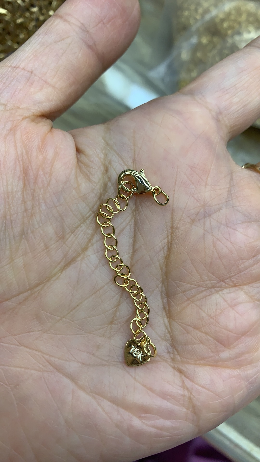 项链手链龙虾扣加长尾连挂件时尚潮流首饰配件细节图