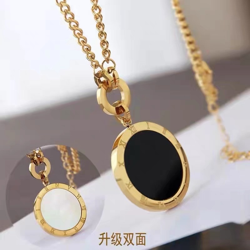 Fashionable titanium steel sweater chain necklace detail image 2